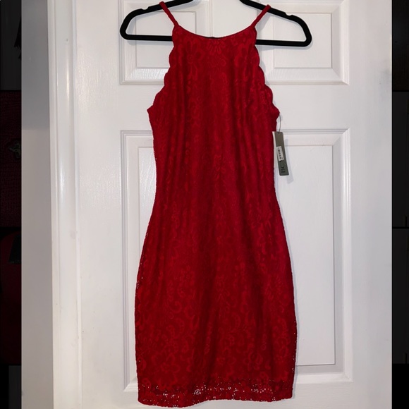 Red Lace Dress - Picture 1 of 3